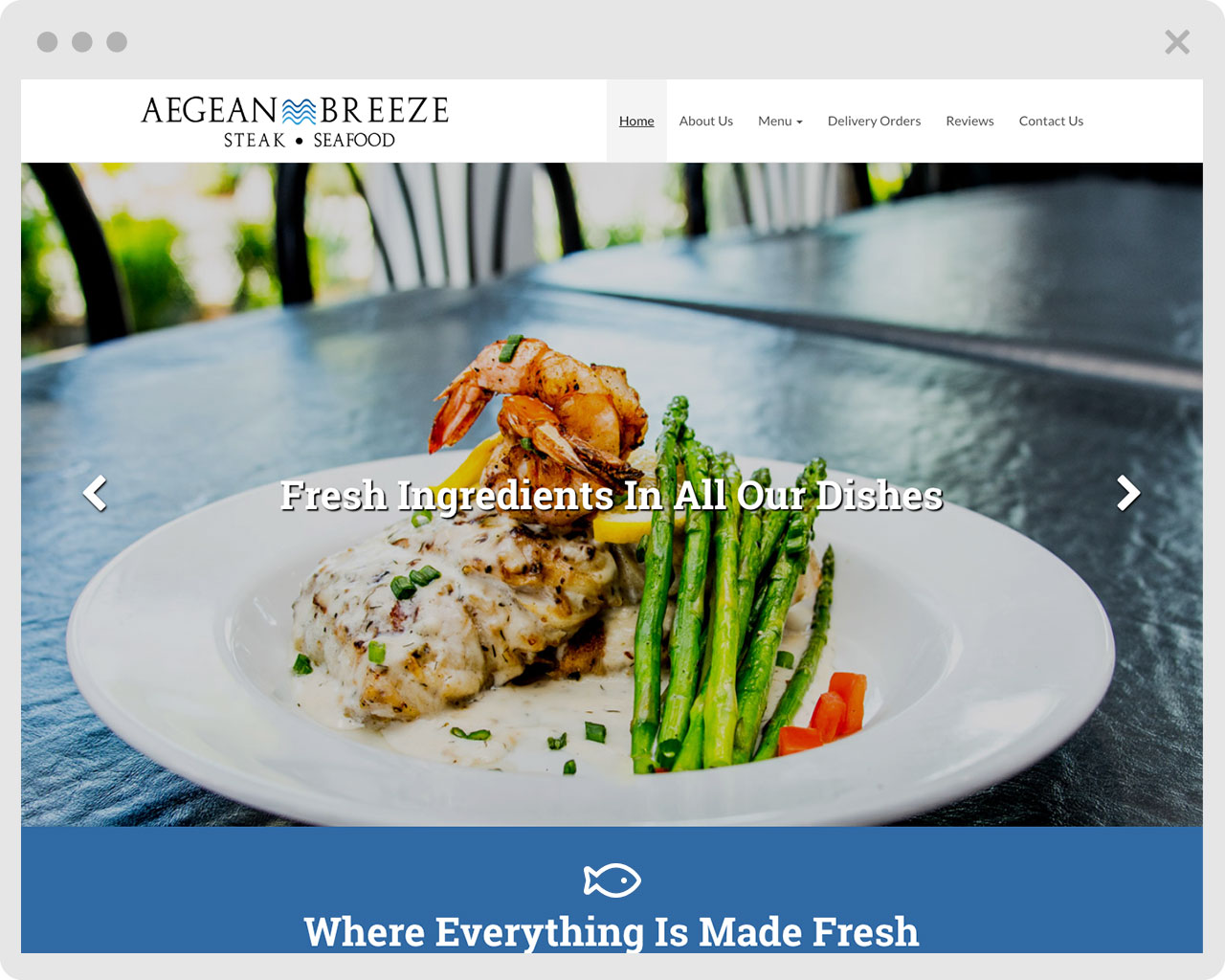 image of Aegean Breeze website